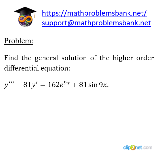 8.1.3.61 Higher order differential equations
