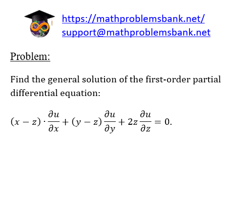 11.4.13 First order partial differential equations