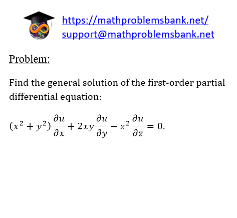 11.4.15 First order partial differential equations