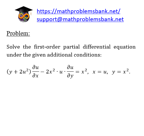 11.4.31 First order partial differential equations