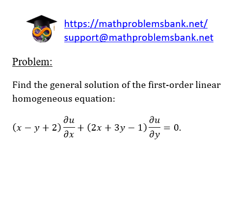 11.4.6 First order partial differential equations