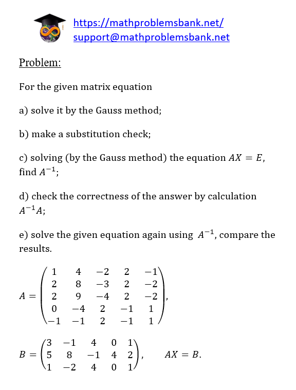 1.5.9 Systems of algebraic equations