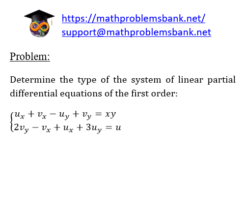 11.6.1 Systems of equations in partial derivatives of the first order